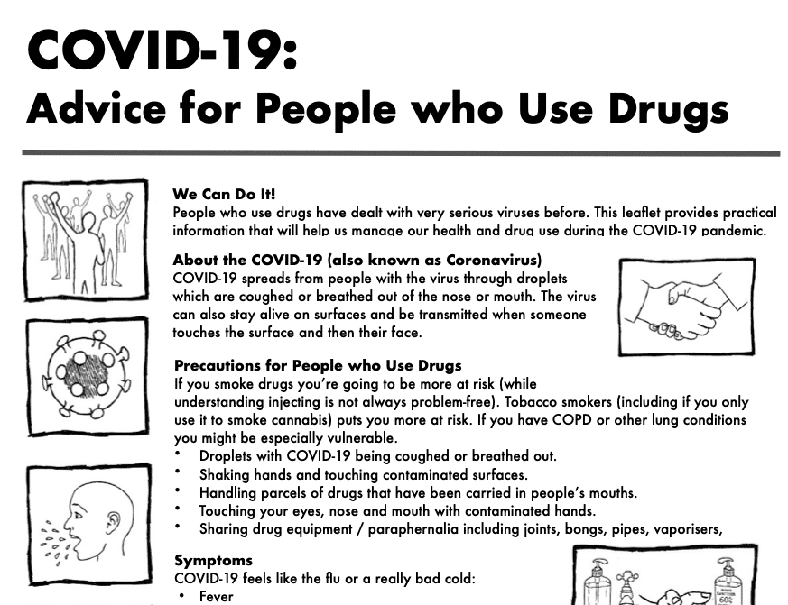 COVID-19: Advice for People Who Use Drugs